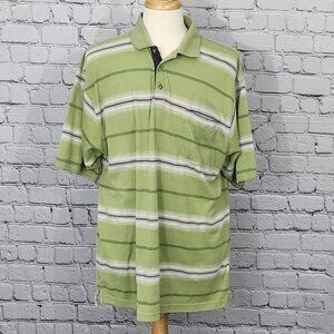 2/$20 Redhead Green Striped Polo Size 2XL